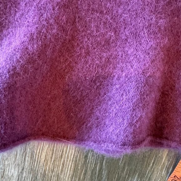 Hume Sweet Hume maroon Ripple  wool Midi sweater size One size - Picture 8 of 10